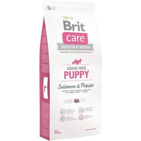 Brit Care (Брит Кеа) Grain-free Puppy (12 кг) Беззерновой корм для щенков и молодых собак всех пород с лососем